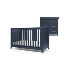 Melfi 2 Piece CotBed Set with Dresser - Midnight