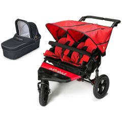 Nipper Double V4 Pushchair with 1x Carrycot 