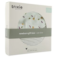 Newborn Gift Box Large - Olive/Friendly Vegetables 