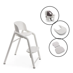 Giraffe Highchair & Complete Baby Set Bundle - White 