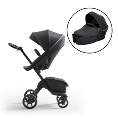 Xplory® X Stroller Rich Black with Free Carrycot