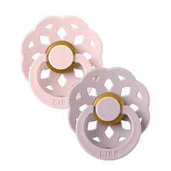 BIBS Boheme Latex Pacifiers - Blossom/Dusky Lilac - 2 Pack