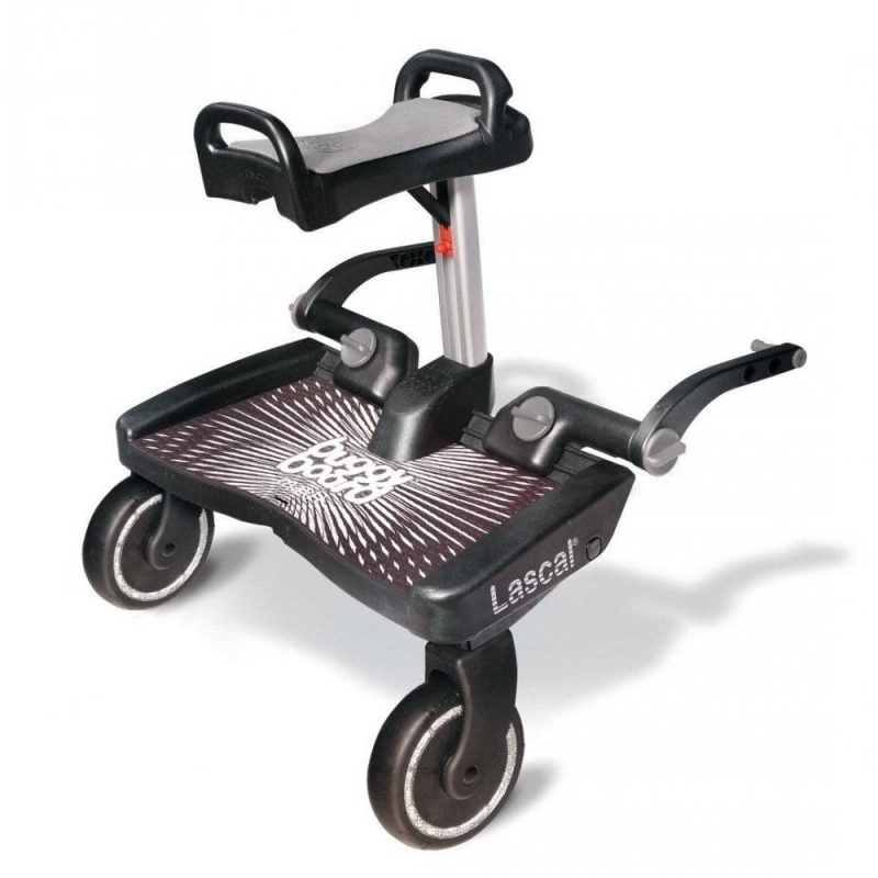 Maxi Plus Buggy Board Saddle Black Grey Bella Baby
